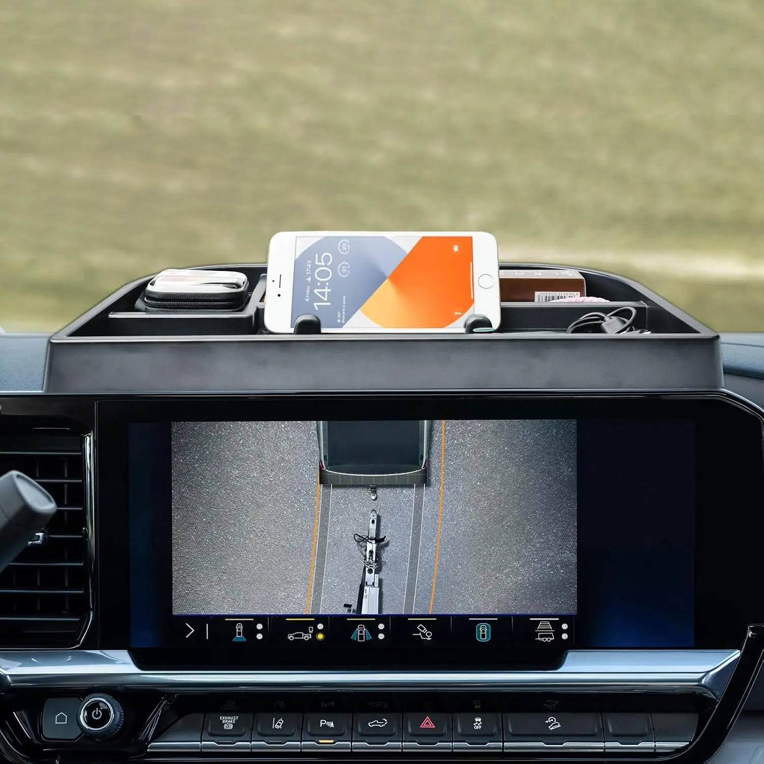 Kptidy Interior Dashboard Storage Compatible with 2022-2025 Sierra/Silverado 1500 Accessories Dash Mounted Organizer Holder Tray
Kptidy Interior Dashboard Storage Compatible with 2022-2025 Sierra/Silverado 1500 Accessories Dash Mounted Organizer Holder Tray
