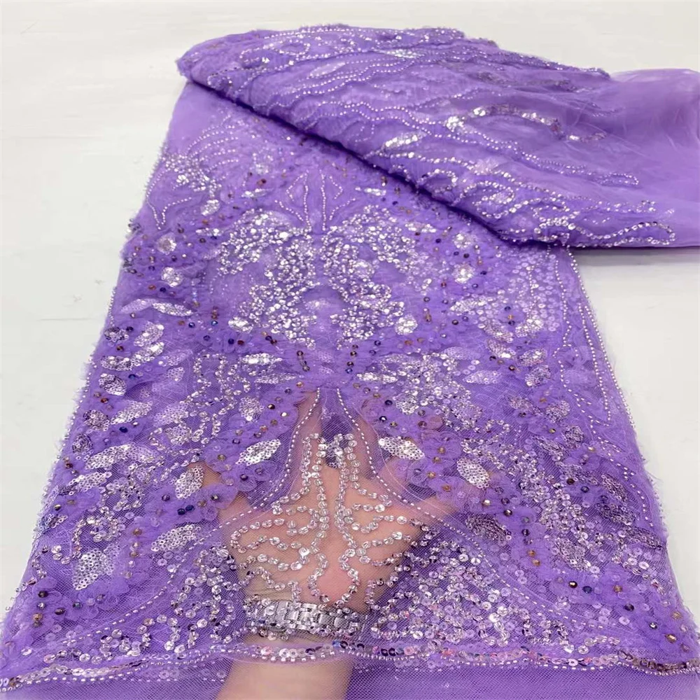 French Tulle Lace Fabric With Sequins Hot Selling Beaded Lace Bridal Fabric 2024 High Quality For Sewing Nigerian Lace 1-7DP3252
French Tulle Lace Fabric With Sequins Hot Selling Beaded Lace Bridal Fabric 2024 High Quality For Sewing Nigerian Lace 1-7DP3252