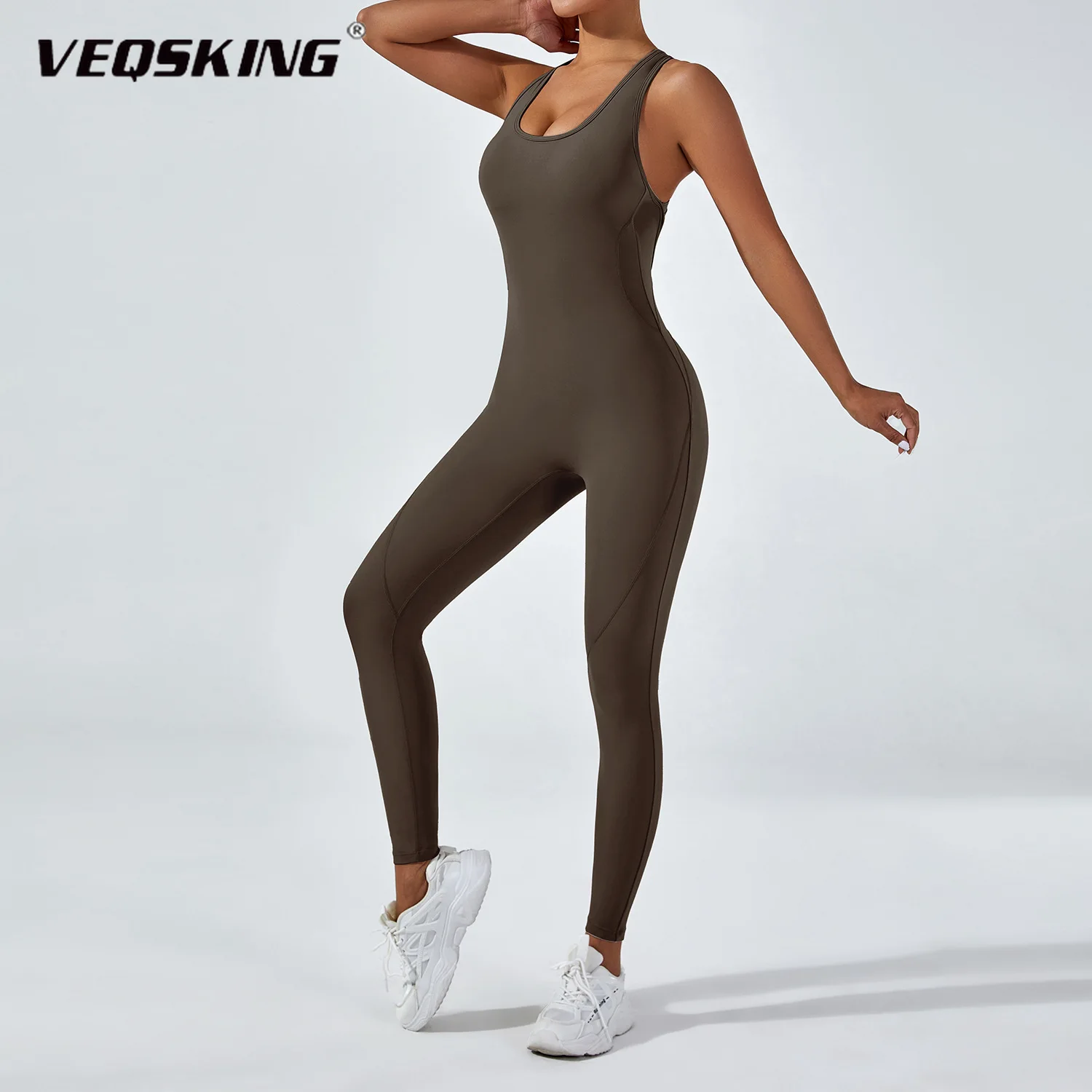VEQSKING Racer Back Женские комбинезоны для йоги с нагрудными подушечками, спортивные леггинсы для поднятия бедер, спортивные костюмы для тренажерного зала и фитнеса, боди для тренировок
VEQSKING Racer Back Женские комбинезоны для йоги с нагрудными подушечками, спортивные леггинсы для поднятия бедер, спортивные костюмы для тренажерного зала и фитнеса, боди для тренировок