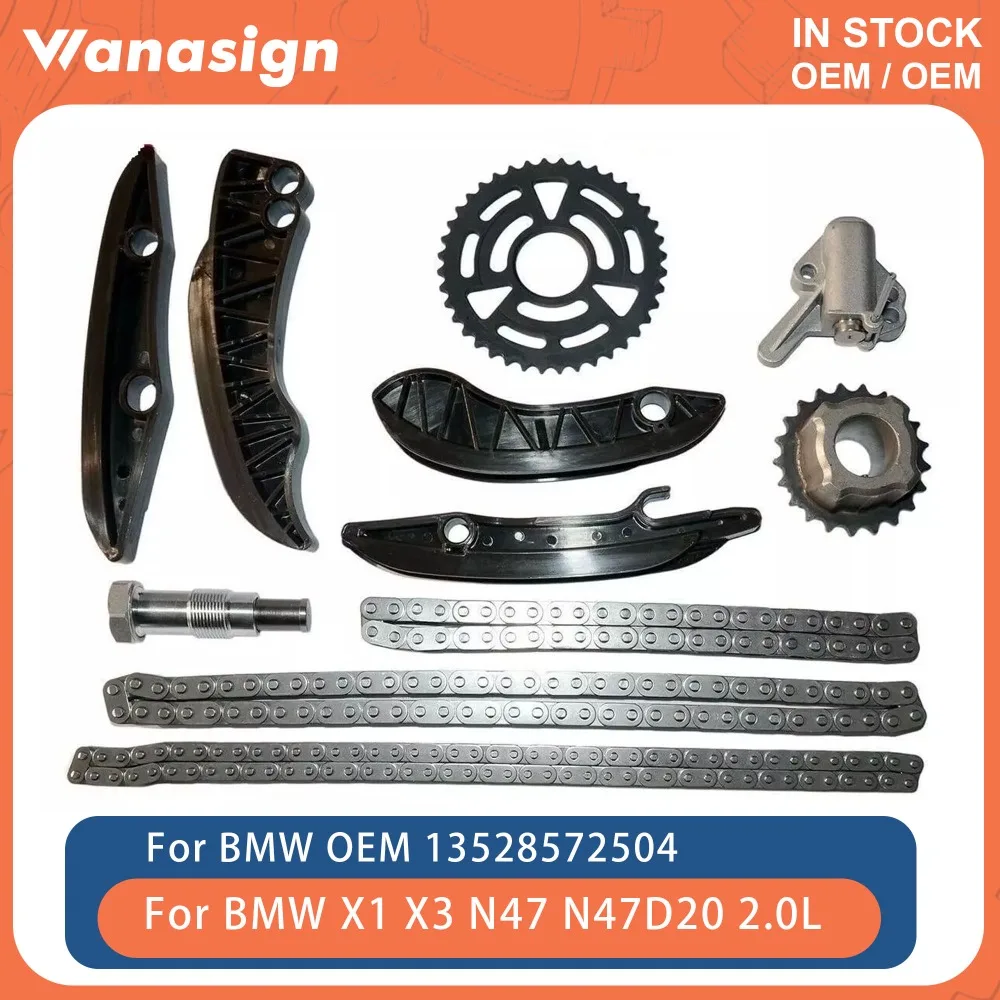 Engine Timing Chain Kit Fit 2.0 L For BMW X1 X3 116D 118D 120D 318d 320d 520d N47 N47D20D 2.0L Diesel 2004-2015 13528572504
Engine Timing Chain Kit Fit 2.0 L For BMW X1 X3 116D 118D 120D 318d 320d 520d N47 N47D20D 2.0L Diesel 2004-2015 13528572504