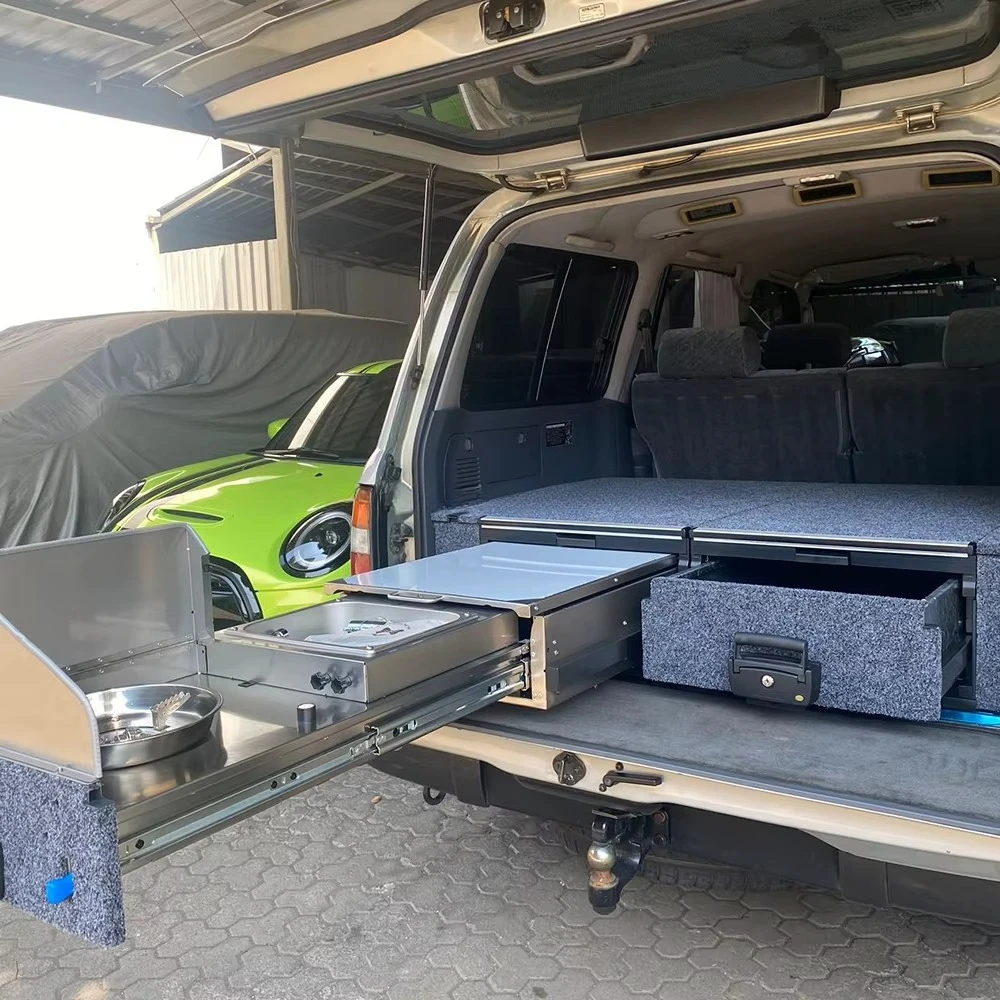 Heavy Duty 4X4 Ute Outdoor Kitchen Metal Dual Drawer Slides for LC80 Under Mount Interior Kit Car Storage Box Drawer
Heavy Duty 4X4 Ute Outdoor Kitchen Metal Dual Drawer Slides for LC80 Under Mount Interior Kit Car Storage Box Drawer