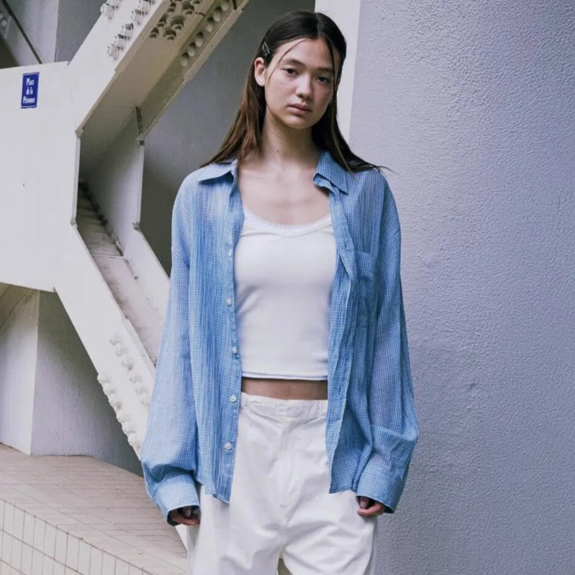 East Gate Lazy Casual Plaid Long Sve irt Collar Cotton Breathable Thin Women's Commute Sle Loose Fit Summer irt
East Gate Lazy Casual Plaid Long Sve irt Collar Cotton Breathable Thin Women's Commute Sle Loose Fit Summer irt