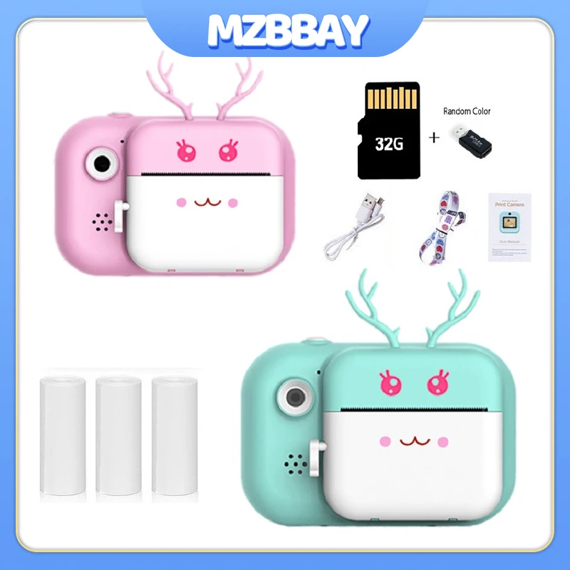 Children's Mini 1080P HD Digital Camera Toy Multifunctional Thermal Print Camera Parent-Child Interaction Selfie Camera Toy Gift
Children's Mini 1080P HD Digital Camera Toy Multifunctional Thermal Print Camera Parent-Child Interaction Selfie Camera Toy Gift
