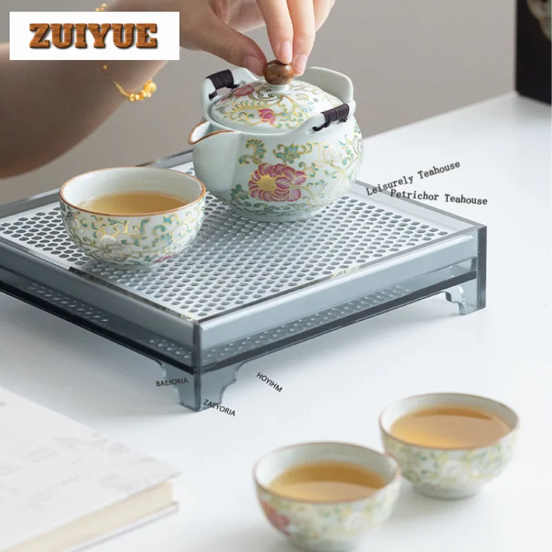 Ru Kiln Interlock Branch Lotus Tea Set Complete Set Creative Tea Ceremony Set Tea Soaking Teapot And Tea Cup Set For Tea Gift
Ru Kiln Interlock Branch Lotus Tea Set Complete Set Creative Tea Ceremony Set Tea Soaking Teapot And Tea Cup Set For Tea Gift