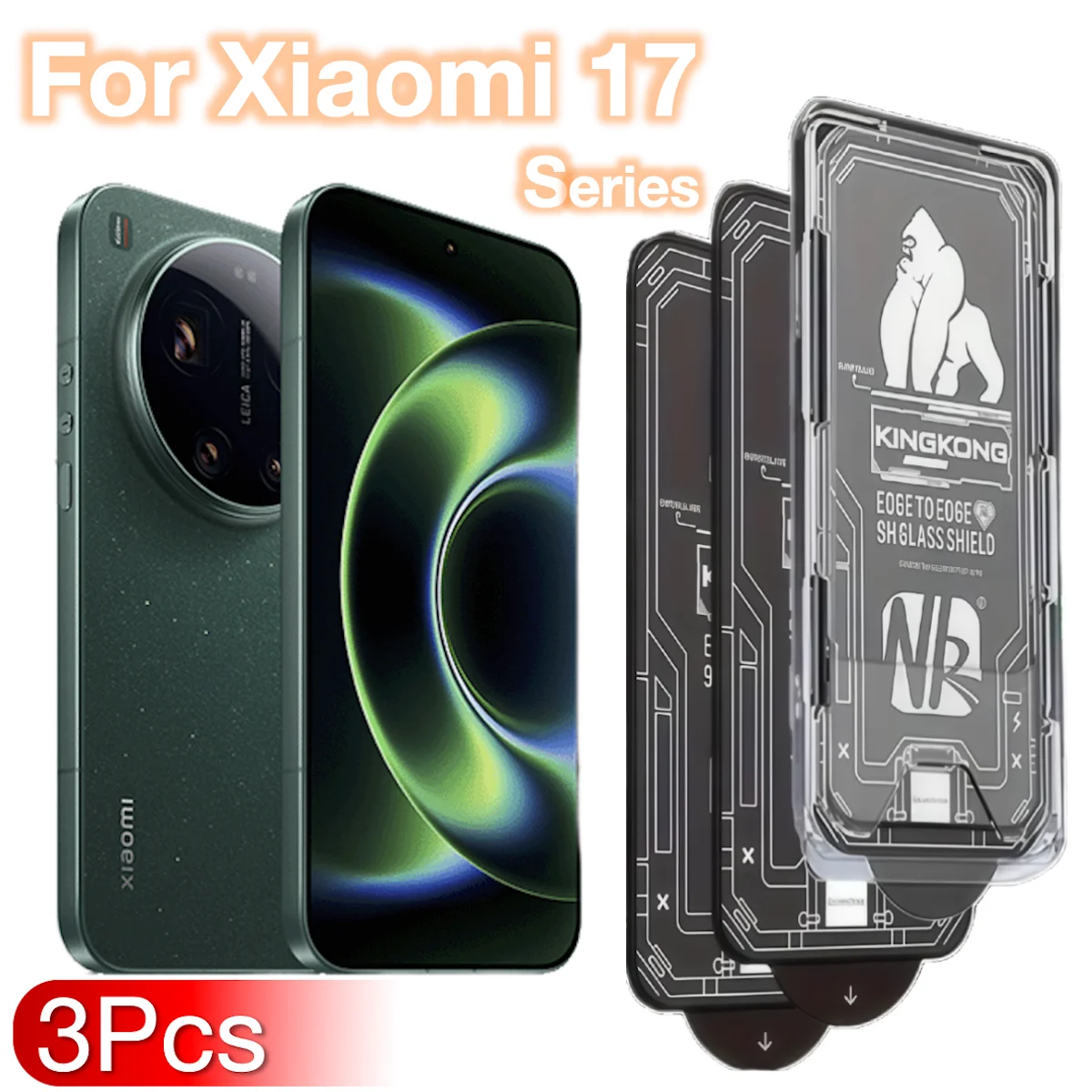3Pcs For Xiaomi 17 Ultra Pro Max Screen Tempered Glass Protective No Dust Unlock 9H Hardness Auto-Positioning Laika
3Pcs For Xiaomi 17 Ultra Pro Max Screen Tempered Glass Protective No Dust Unlock 9H Hardness Auto-Positioning Laika