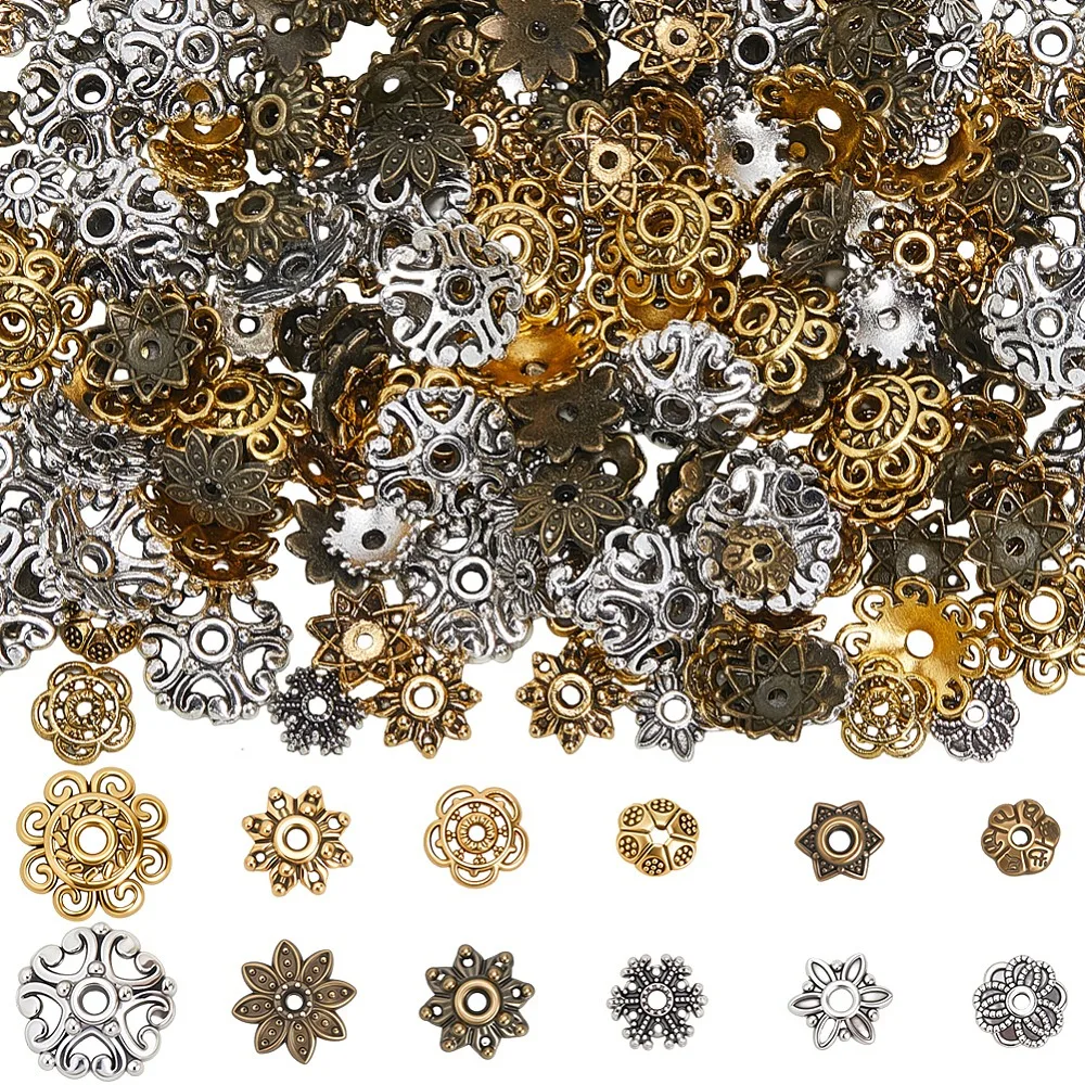 360Pcs 12 Styles Style Alloy Bead Caps Flower Mixed Color 6~12x6~12x1.5~4.5mm Hole: 1~2mm 30pcs/style
360Pcs 12 Styles Style Alloy Bead Caps Flower Mixed Color 6~12x6~12x1.5~4.5mm Hole: 1~2mm 30pcs/style