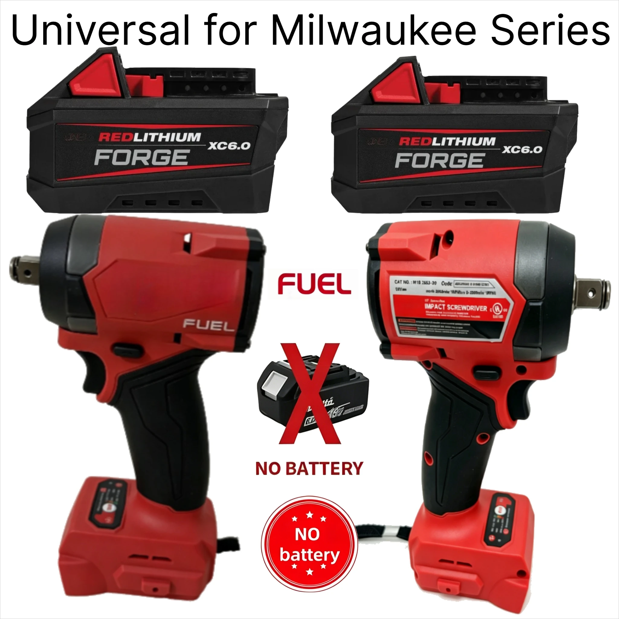 For Milwaukee,Stable Output 18V 6.0Ah High Endurance Lithium Ion Battery Universal Replacement Battery for M18 Cordless Tools
For Milwaukee,Stable Output 18V 6.0Ah High Endurance Lithium Ion Battery Universal Replacement Battery for M18 Cordless Tools