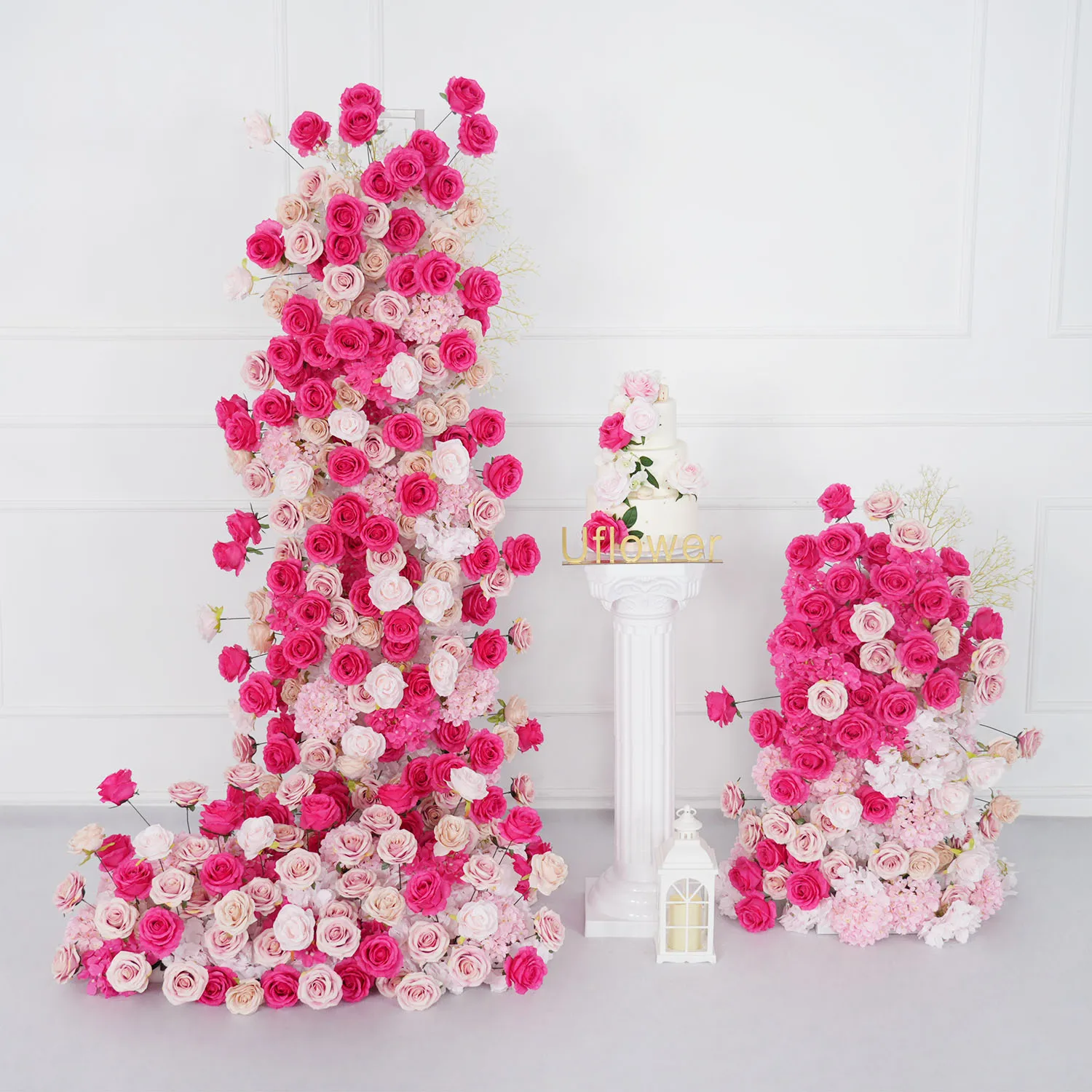 Uflower Artificial Flower Row Pink Rose Hydrangea Wedding Backdrop Arch KT Decor Floral Arrangement Event Party Props
Uflower Artificial Flower Row Pink Rose Hydrangea Wedding Backdrop Arch KT Decor Floral Arrangement Event Party Props