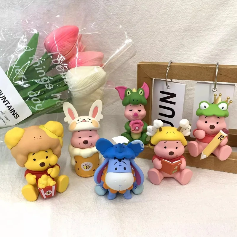7-8.8cm 6pcs/set Animal Cross Dressing Winnie The Pooh Teddy Bear Toy Trendy Figurine Eeyore Piglet Desktop Decorate Ornament
7-8.8cm 6pcs/set Animal Cross Dressing Winnie The Pooh Teddy Bear Toy Trendy Figurine Eeyore Piglet Desktop Decorate Ornament