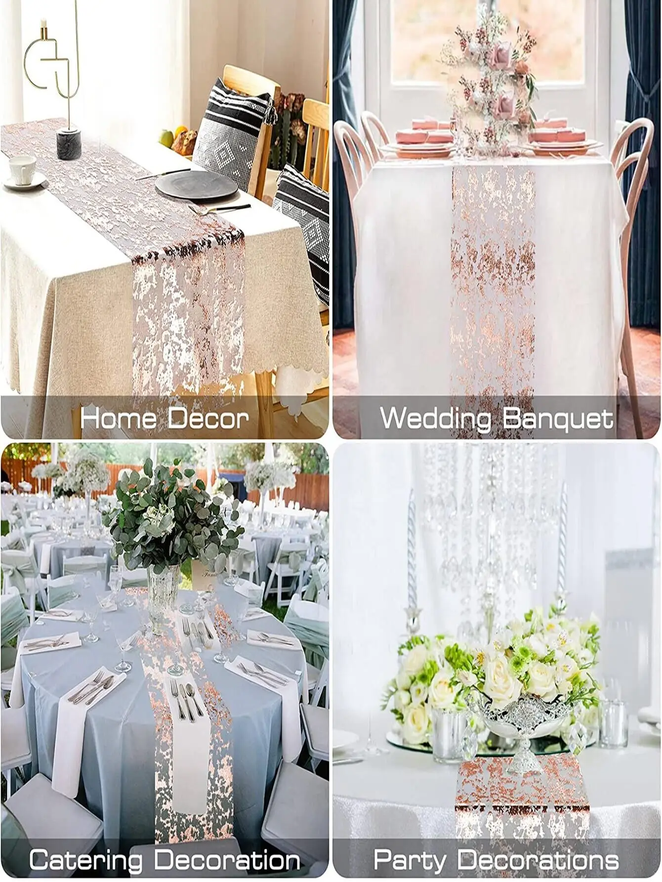 Sparkle Metallic Gold Thin Table Runner Rose Gold/Silver Sequin Glitter Metallic Foil For Home Wedding Birthday Party Decor
Sparkle Metallic Gold Thin Table Runner Rose Gold/Silver Sequin Glitter Metallic Foil For Home Wedding Birthday Party Decor