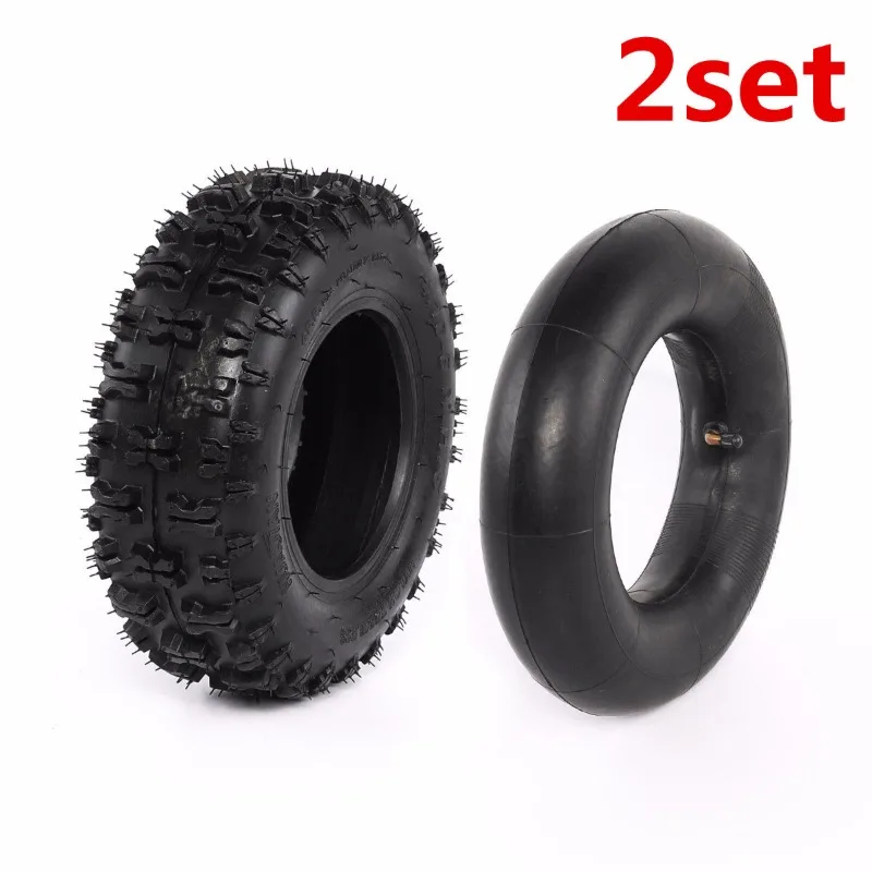 4.10-6 Tire and Tube 4.10x6 Tire for Lawn Mower Quad MiniBike ATV Go Kart 2PCS Off-Road Use Only
4.10-6 Tire and Tube 4.10x6 Tire for Lawn Mower Quad MiniBike ATV Go Kart 2PCS Off-Road Use Only