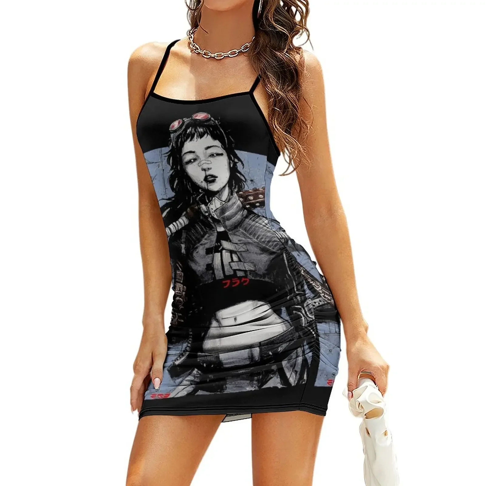 Vaporwave Cyberpunk Girl Japanese Urban - Blue Anime Gift Sling Dress dresses for women 2025 party dresses women Dress
Vaporwave Cyberpunk Girl Japanese Urban - Blue Anime Gift Sling Dress dresses for women 2025 party dresses women Dress