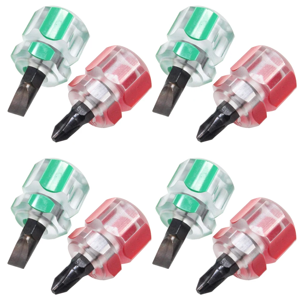 8 pcs Mini Short Handle Screwdriver Set Small Cross Flat Heads Carrot Metal Durable Repair Tool Home Automotive
8 pcs Mini Short Handle Screwdriver Set Small Cross Flat Heads Carrot Metal Durable Repair Tool Home Automotive