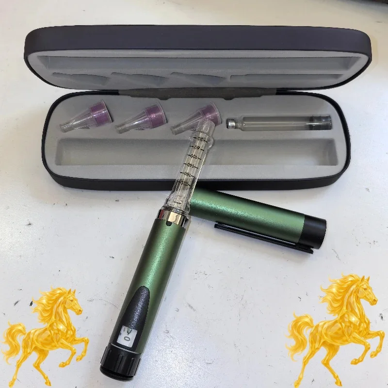 Durable Metal Syringe Injection Pen Kit with 3ml Cartridge, Compatible for Insulin and More No Medication
Durable Metal Syringe Injection Pen Kit with 3ml Cartridge, Compatible for Insulin and More No Medication