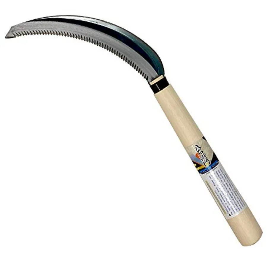 Serrated Sickle Garden Tool for Weeding - Compact and Lightweight - Japanese Weeding Sickle
Serrated Sickle Garden Tool for Weeding - Compact and Lightweight - Japanese Weeding Sickle