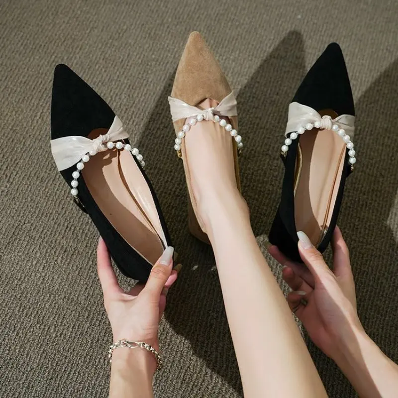 Spring and Fall Light Fashion Pearl Women's Casual Shoes New Designer with Hot Selling Casual Work Shoes Light Mouth Simple
Spring and Fall Light Fashion Pearl Women's Casual Shoes New Designer with Hot Selling Casual Work Shoes Light Mouth Simple