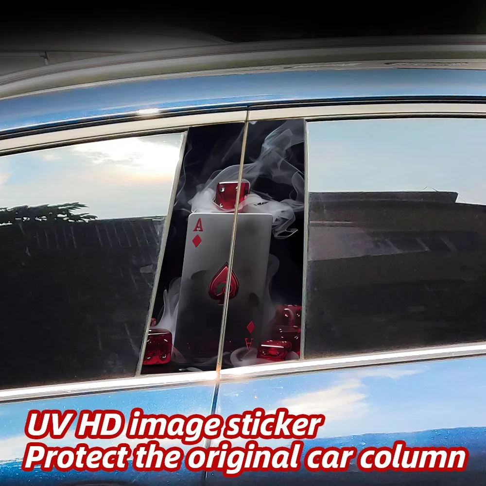 Creative Poker Car Stickers Waterproof Auto B Pillar Decor Cover Scratches Durable Car Doors Pillar Vinyl Decals Vehicle Decors
Creative Poker Car Stickers Waterproof Auto B Pillar Decor Cover Scratches Durable Car Doors Pillar Vinyl Decals Vehicle Decors