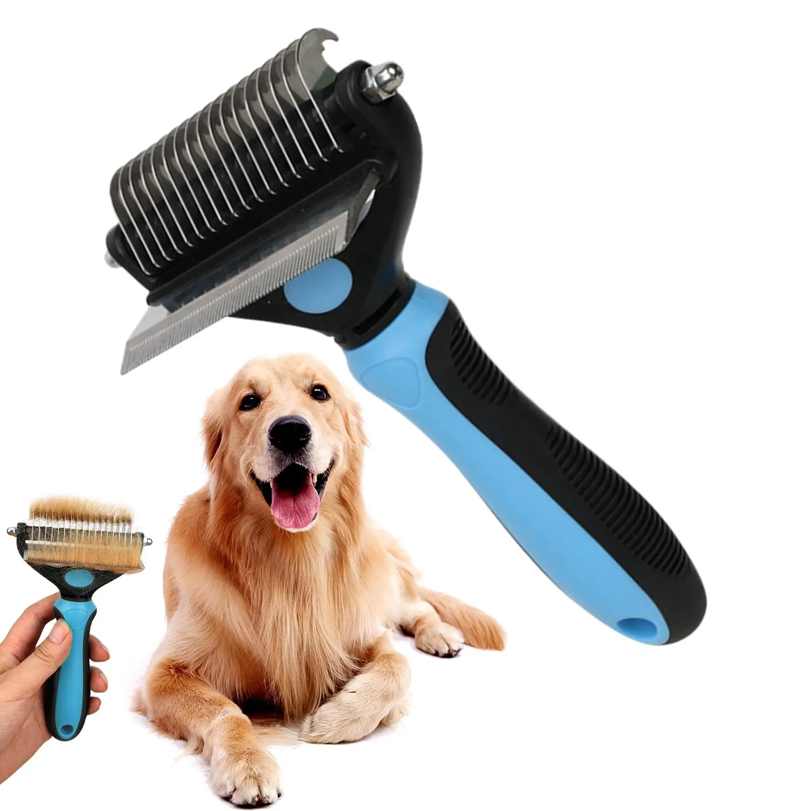 Pet Undercoat Rake Rounded Tip Knot Removal Non-Slip Handle Pet Comb Undercoat Rake For Cats For Puppy Kitten Animals Loose
Pet Undercoat Rake Rounded Tip Knot Removal Non-Slip Handle Pet Comb Undercoat Rake For Cats For Puppy Kitten Animals Loose