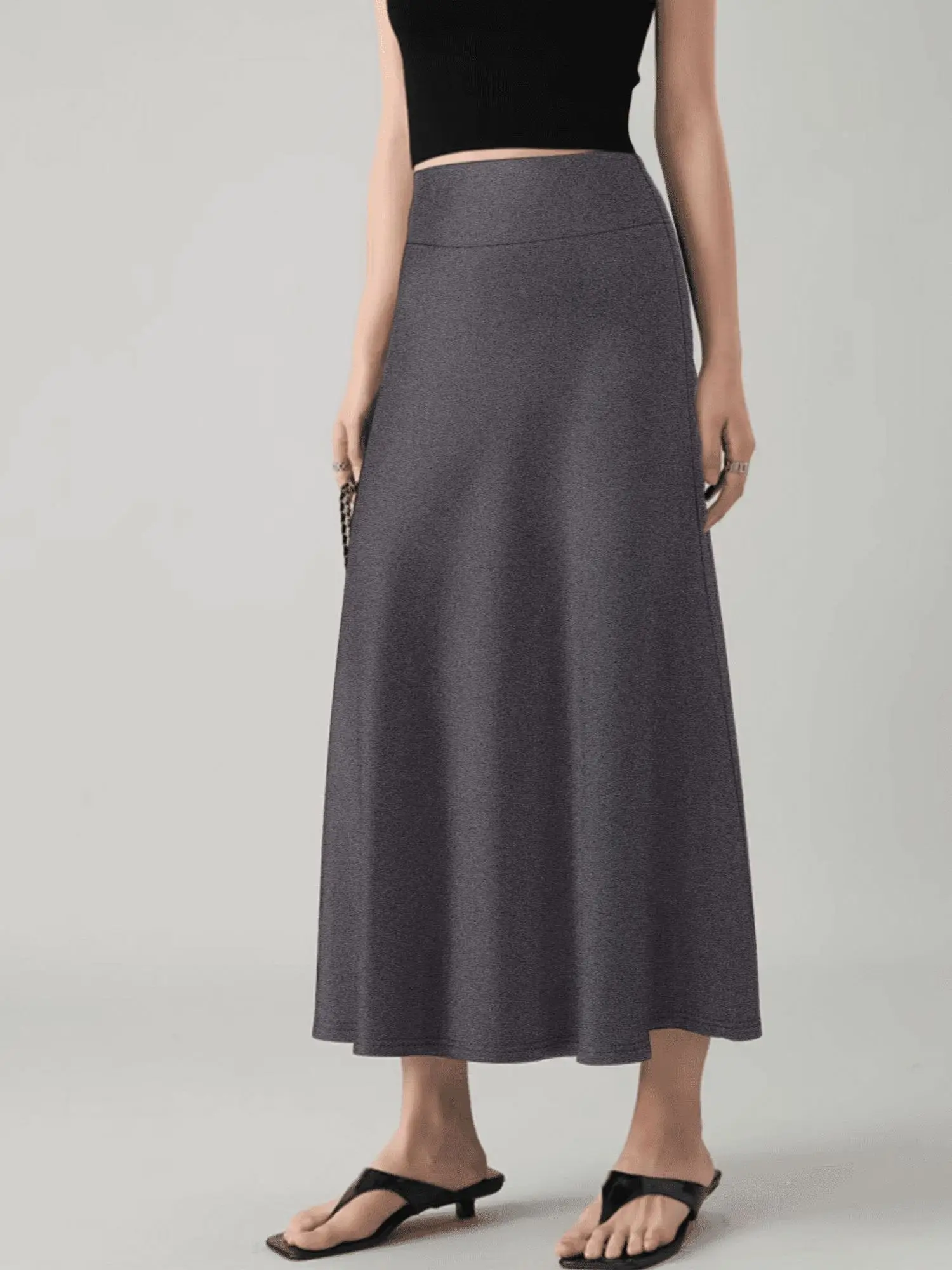 Минималистичная женская юбка макси с высокой талией, облегающая, эластичная, однотонная, с расклешенным подолом, для офиса и повседневной носки
Минималистичная женская юбка макси с высокой талией, облегающая, эластичная, однотонная, с расклешенным подолом, для офиса и повседневной носки