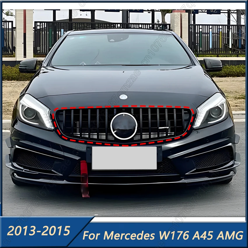 GT Style For Mercedes A Class W176 A180 A200 A220 A250 A45 2013-2015 Car Front Grille Bumper Grill Gloss Black Cover
GT Style For Mercedes A Class W176 A180 A200 A220 A250 A45 2013-2015 Car Front Grille Bumper Grill Gloss Black Cover