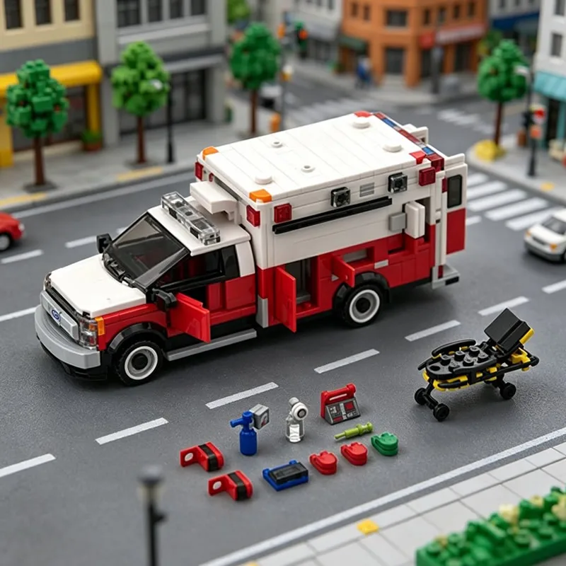 City Rescue Ambulance Building Blocks Emergency Medical Vehicle Model Bricks DIY Assembly Educational Collectible Toy Gift
City Rescue Ambulance Building Blocks Emergency Medical Vehicle Model Bricks DIY Assembly Educational Collectible Toy Gift