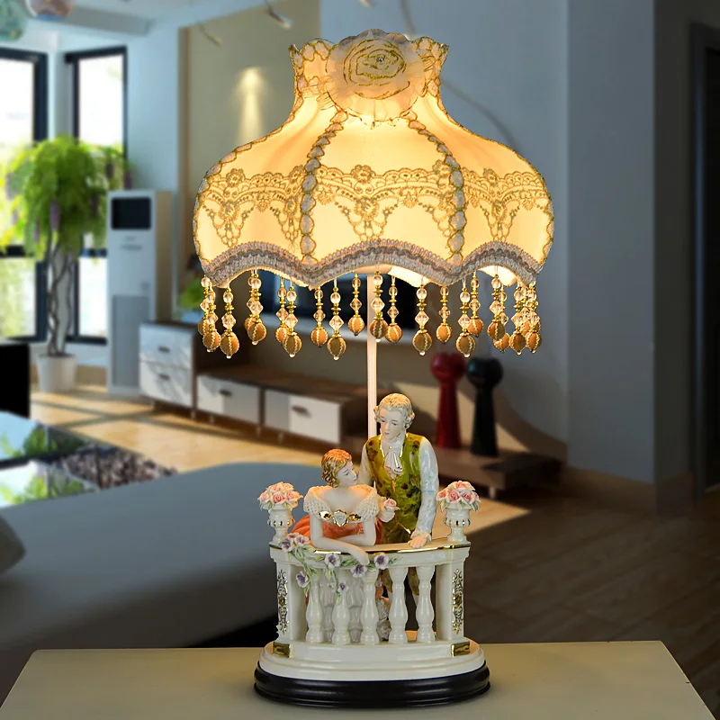 American European retro ceramic desk lamp living room bedroom bedside princess warm pastoral wedding gift
American European retro ceramic desk lamp living room bedroom bedside princess warm pastoral wedding gift