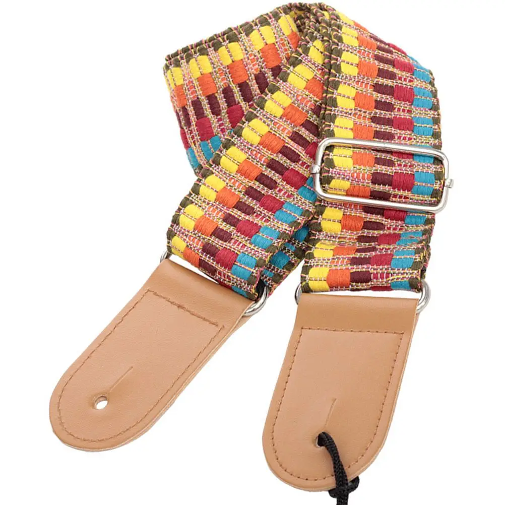 Guitar Strap Electric Bass Durable Cotton Cotton Guitar Strap PU Adjustable Belts Gifts Guitarists Present Style
Guitar Strap Electric Bass Durable Cotton Cotton Guitar Strap PU Adjustable Belts Gifts Guitarists Present Style