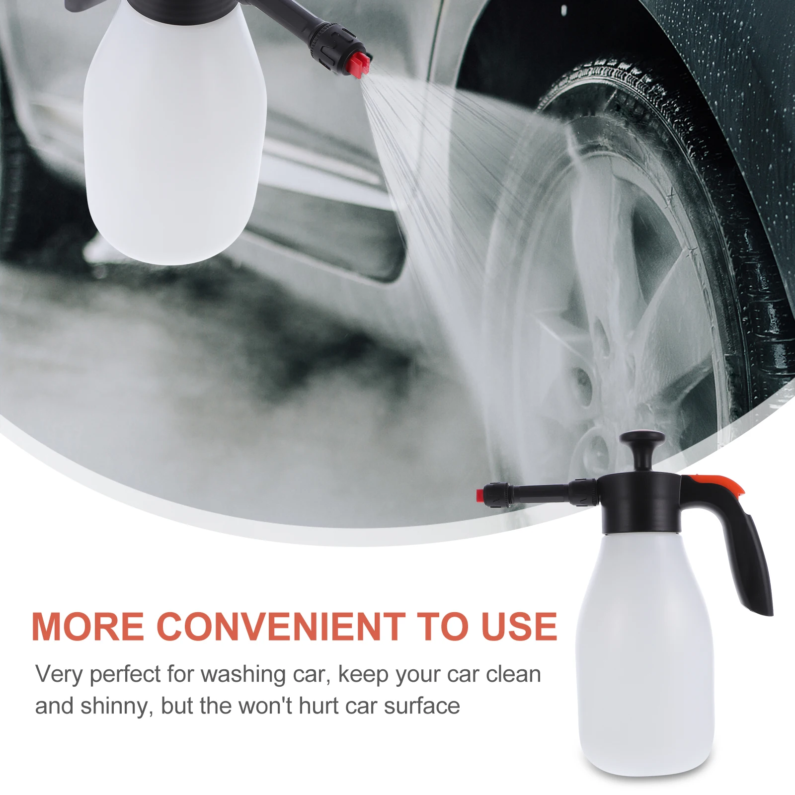 1pc Car Washing Pot Premium Refillable Reusable Portable Spray Bottle For Car Cleaning Garden Planting Washing Tool Air Pressure
1pc Car Washing Pot Premium Refillable Reusable Portable Spray Bottle For Car Cleaning Garden Planting Washing Tool Air Pressure