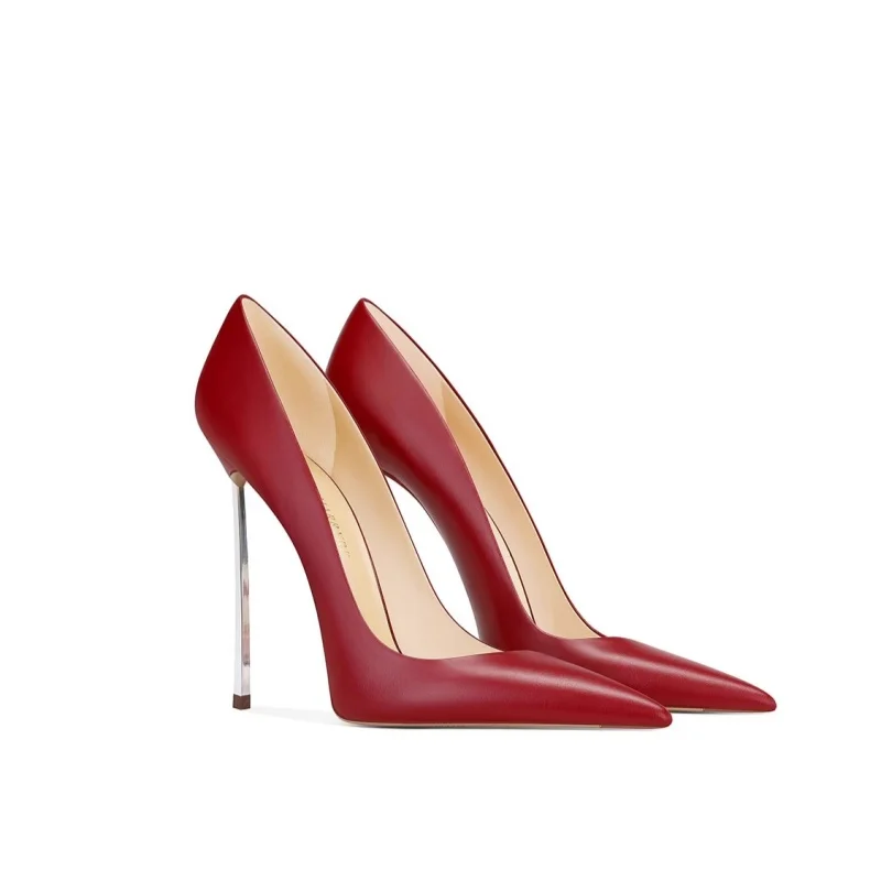 Spring and summer new pointed shallow simple work shoes metal thin high-heeled banquet dress large size small size women's shoes
Spring and summer new pointed shallow simple work shoes metal thin high-heeled banquet dress large size small size women's shoes