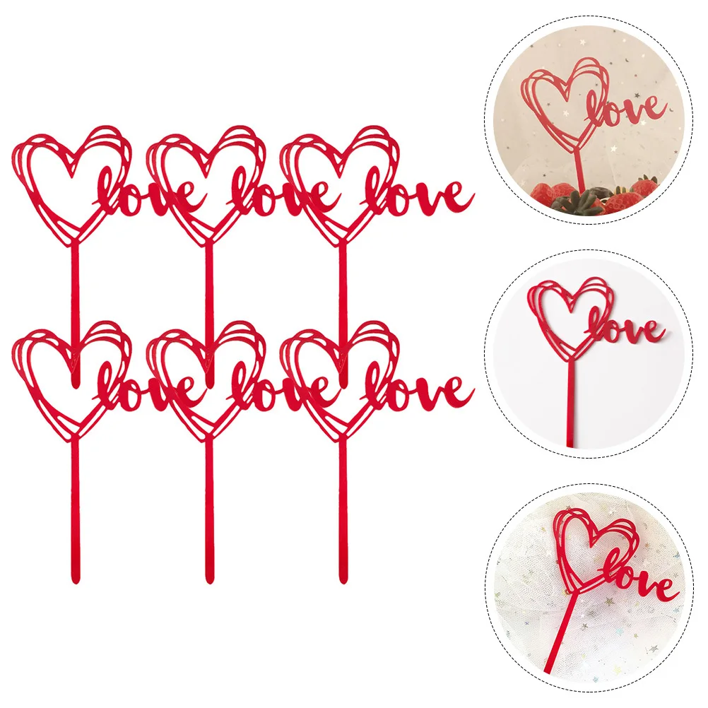 6pcs Love Heart Cake Decorations Red Valentine'S Day Cupcake Toppers Wedding Party Favors Heart Wedding Cupcake Topper Cake Pick
6pcs Love Heart Cake Decorations Red Valentine'S Day Cupcake Toppers Wedding Party Favors Heart Wedding Cupcake Topper Cake Pick