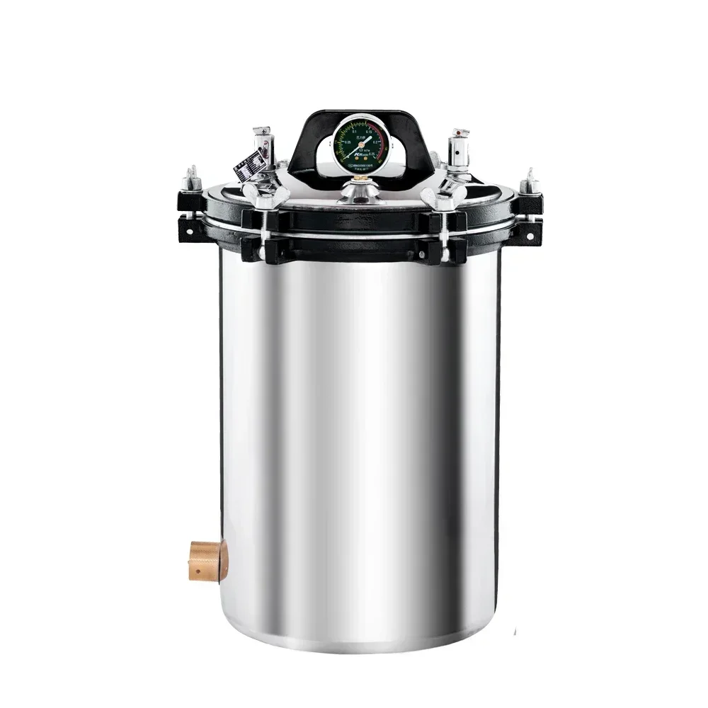 18 24 30 Liters Stainless Steel Autoclave 24l Portable Steam Sterilizer
18 24 30 Liters Stainless Steel Autoclave 24l Portable Steam Sterilizer