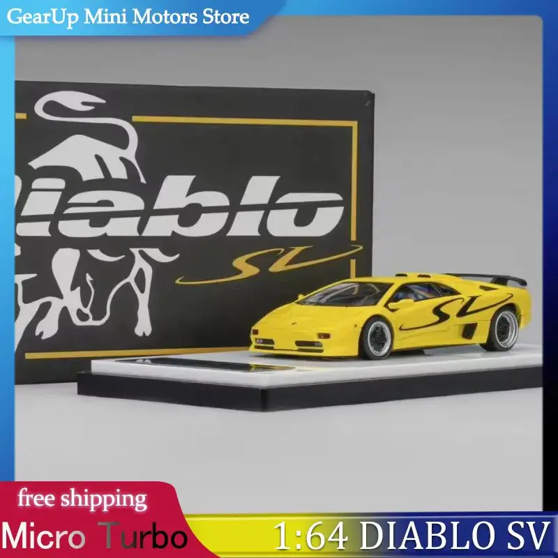 Micro Turbo 1:64 Lamborghini Diablo SV Opening Hood with Removable Magnetic Engine Alloy Diecast Supercar Model Collectors Toy
Micro Turbo 1:64 Lamborghini Diablo SV Opening Hood with Removable Magnetic Engine Alloy Diecast Supercar Model Collectors Toy