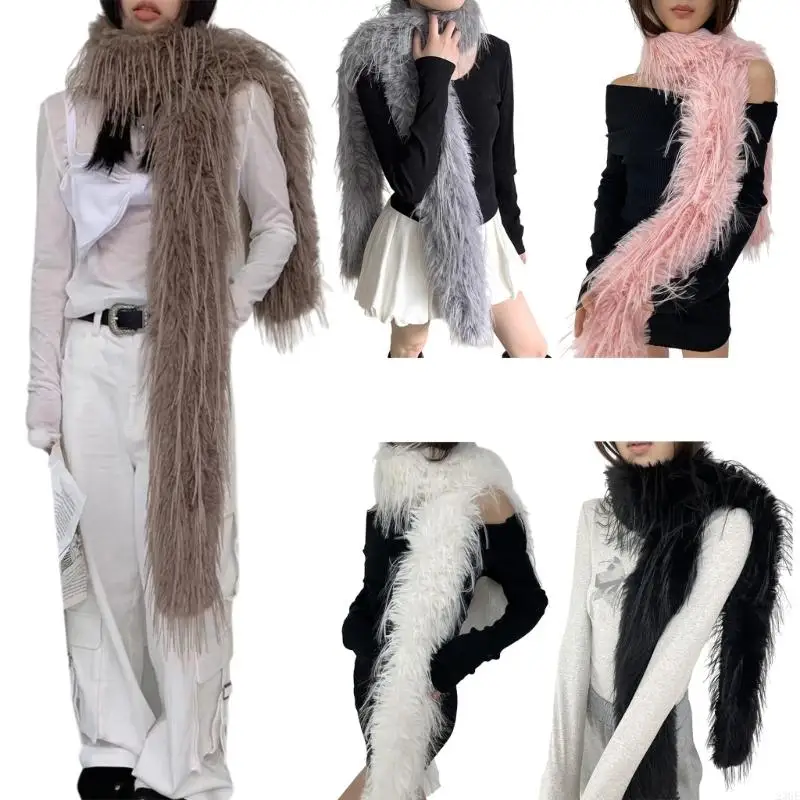 23GE Faux Furs Scarf Winter Warm Neck Wrap Furry Collar Scarf for Office Daily Wear
23GE Faux Furs Scarf Winter Warm Neck Wrap Furry Collar Scarf for Office Daily Wear