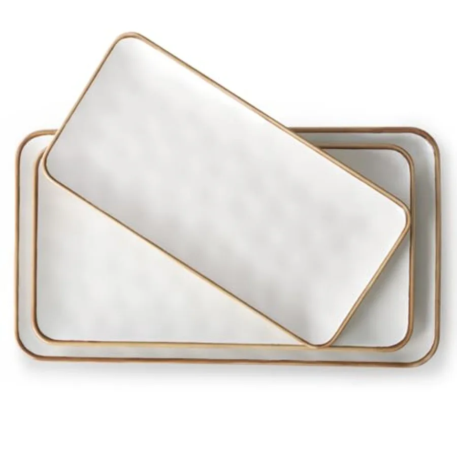 Ceramic Serving Platter with Brown Rim: 15.6/14.1/12.6 Inch Large Serving Dishes for Entertaining Party Sushi Turkey Cheese Sna
Ceramic Serving Platter with Brown Rim: 15.6/14.1/12.6 Inch Large Serving Dishes for Entertaining Party Sushi Turkey Cheese Sna
