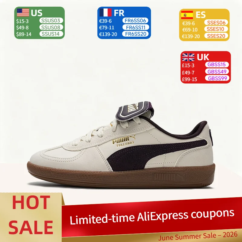 Puma Palermo T: Durable, Lightweight, Breathable Low-Top Sneakers for Daily Commuting (Unisex) in Beige-Purple 401744-04
Puma Palermo T: Durable, Lightweight, Breathable Low-Top Sneakers for Daily Commuting (Unisex) in Beige-Purple 401744-04
