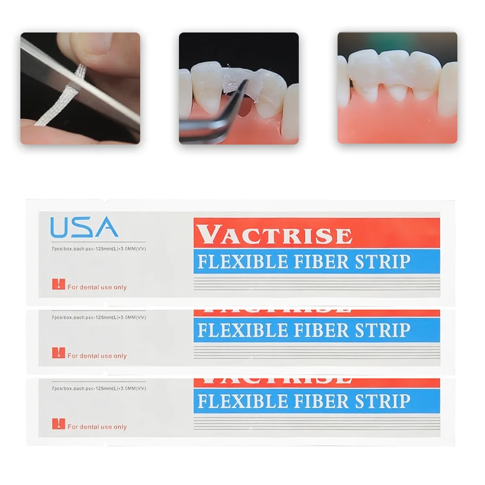 5pcs Dental Glass Fiber Band Flexible Fiber Strip Band Retainer Material USA Glass Splint Loose Tooth Fixation Strip Light Cure
5pcs Dental Glass Fiber Band Flexible Fiber Strip Band Retainer Material USA Glass Splint Loose Tooth Fixation Strip Light Cure