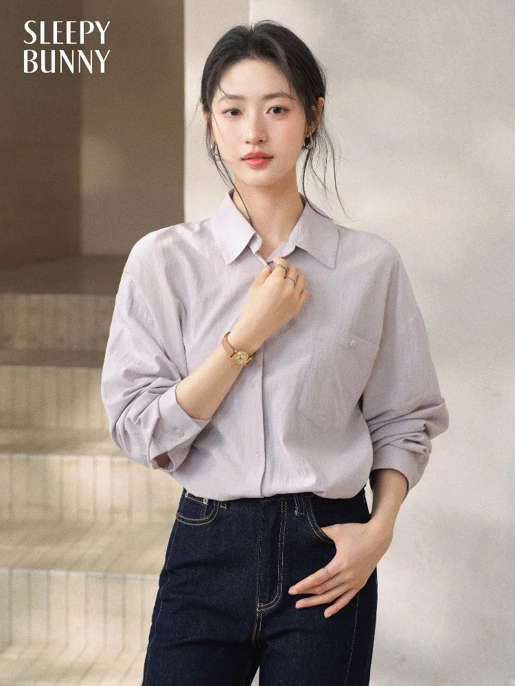 Cotton Linen Shirt Women Casual Long Sleeve Blouse Minimalist Office Commuter Top Loose Spring Summer Basic Button Up Shirt
Cotton Linen Shirt Women Casual Long Sleeve Blouse Minimalist Office Commuter Top Loose Spring Summer Basic Button Up Shirt