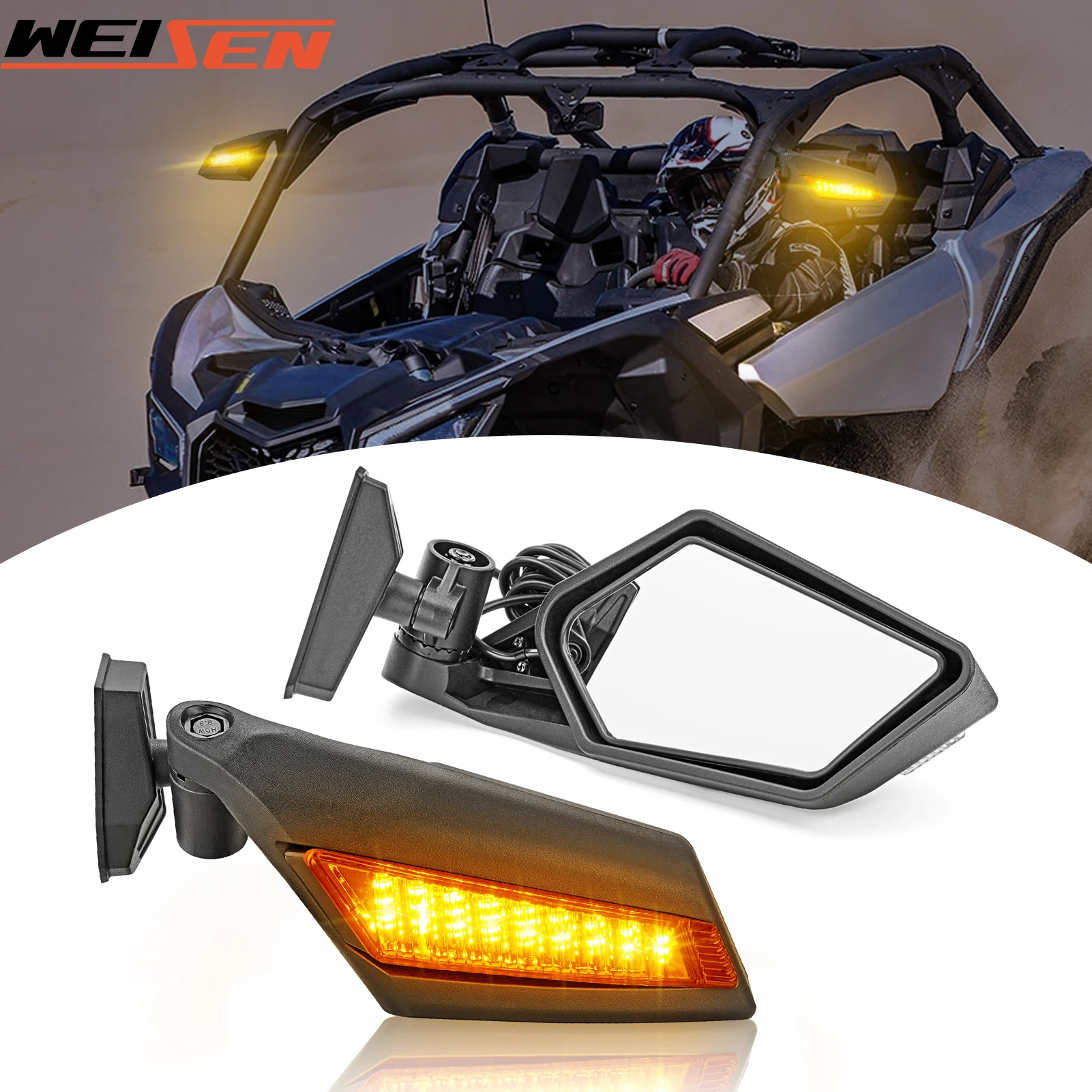 X3 UTV A-Pillar Side Racing/зеркало заднего вида, регулируемое стекло для 2017-2024 Can Am Maverick X3 MAX/ X RS/ DS / MR/ Turbo/ R
X3 UTV A-Pillar Side Racing/зеркало заднего вида, регулируемое стекло для 2017-2024 Can Am Maverick X3 MAX/ X RS/ DS / MR/ Turbo/ R