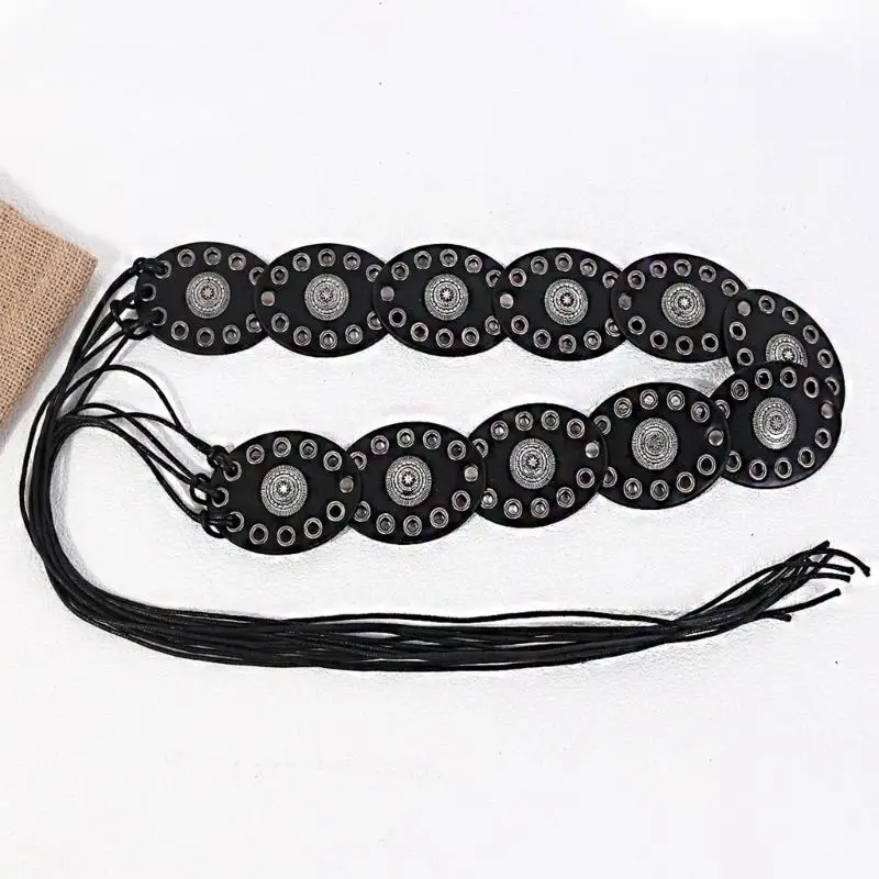 31BB Adjustable Tied Waist Belt With Bohemian Oval Disc Design For Jeans Dresses Women Daily Outfit Waist Decoration
31BB Adjustable Tied Waist Belt With Bohemian Oval Disc Design For Jeans Dresses Women Daily Outfit Waist Decoration