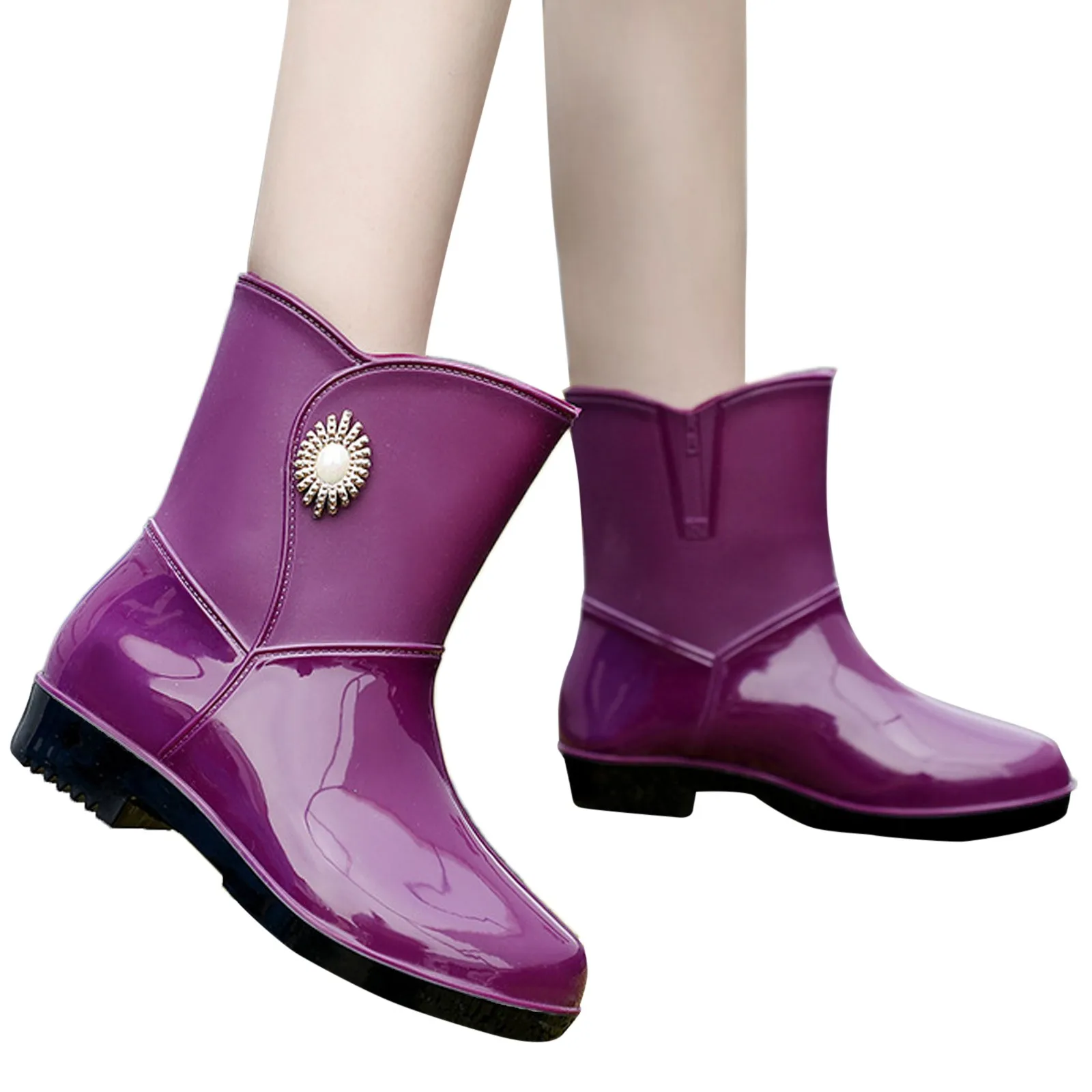 Women Rain Shoes Shoes Comfortable Light Ankle Rain Boots Frosted Outdoor Rain Boots Baseball Rain Boots
Women Rain Shoes Shoes Comfortable Light Ankle Rain Boots Frosted Outdoor Rain Boots Baseball Rain Boots