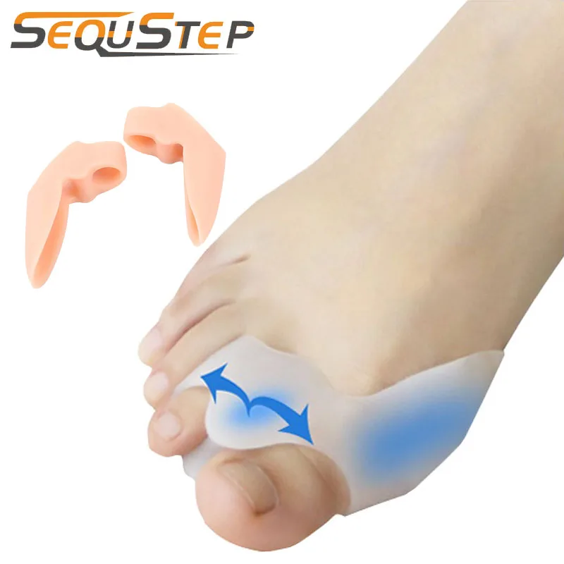 2 pcs Silicone Gel Toe Separator Bunion Guard Protector Straightener Corrector Hallux Valgus Splint Big Toe Anti Friction Pads
2 pcs Silicone Gel Toe Separator Bunion Guard Protector Straightener Corrector Hallux Valgus Splint Big Toe Anti Friction Pads