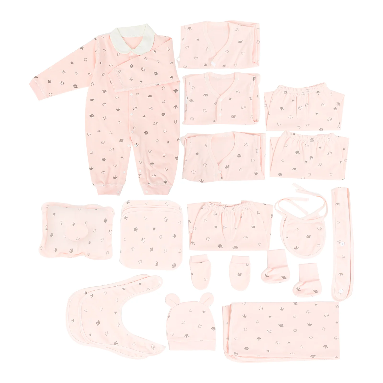 24 Pieces Baby Clothes Set Newborn Infants Cute Cotton Fall Toddler Suits Soft Material Warm Hat Design Pattern
24 Pieces Baby Clothes Set Newborn Infants Cute Cotton Fall Toddler Suits Soft Material Warm Hat Design Pattern