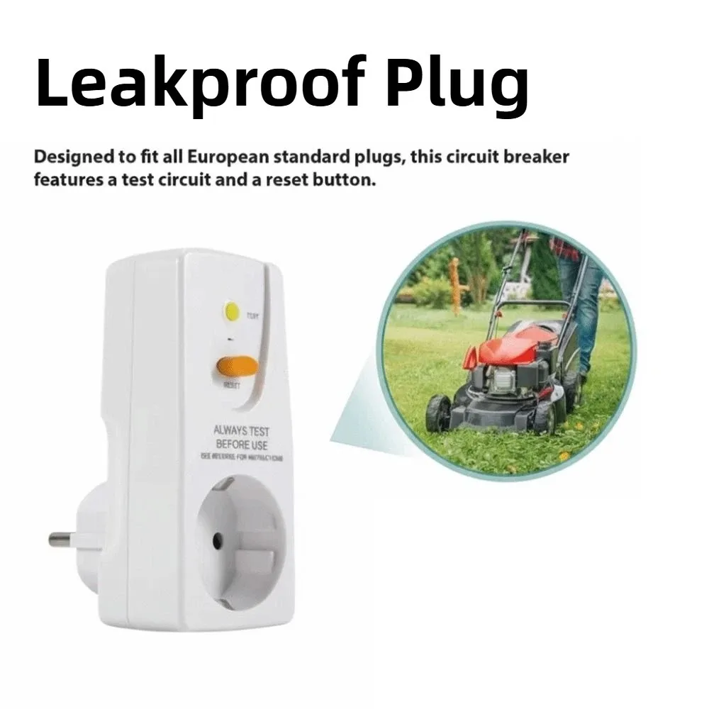 10mA Circuit Breaker Plug 16Amp RCD Socket Residual Current Circuit Breaker EU Plug Cutout Switch Personal Protection Plug
10mA Circuit Breaker Plug 16Amp RCD Socket Residual Current Circuit Breaker EU Plug Cutout Switch Personal Protection Plug