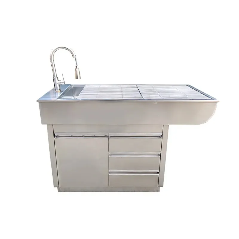 Pet disposal table 304 stainless steel pet hospital treatment table animal operating bed cat and dog sterilization and denta
Pet disposal table 304 stainless steel pet hospital treatment table animal operating bed cat and dog sterilization and denta