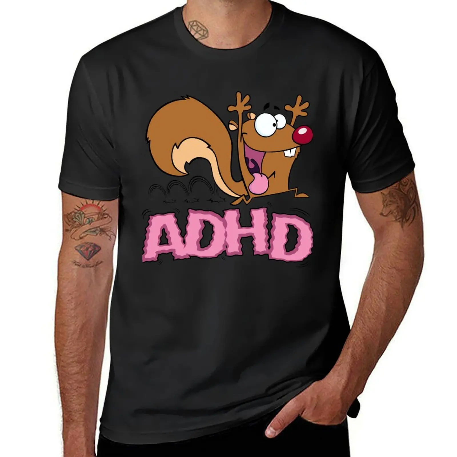 The ADHD Squirrel T-Shirt boys animal print summer top vintage clothes oversized T-shirt men
The ADHD Squirrel T-Shirt boys animal print summer top vintage clothes oversized T-shirt men