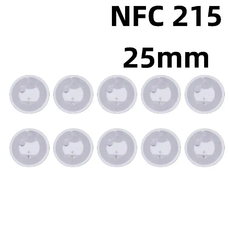10Pcs 25mm RFID Tags Stickers Ntag215 NFC Tag 13.56MHz ISO14443A Sticker Phone Available RFID Adhesive Label
10Pcs 25mm RFID Tags Stickers Ntag215 NFC Tag 13.56MHz ISO14443A Sticker Phone Available RFID Adhesive Label
