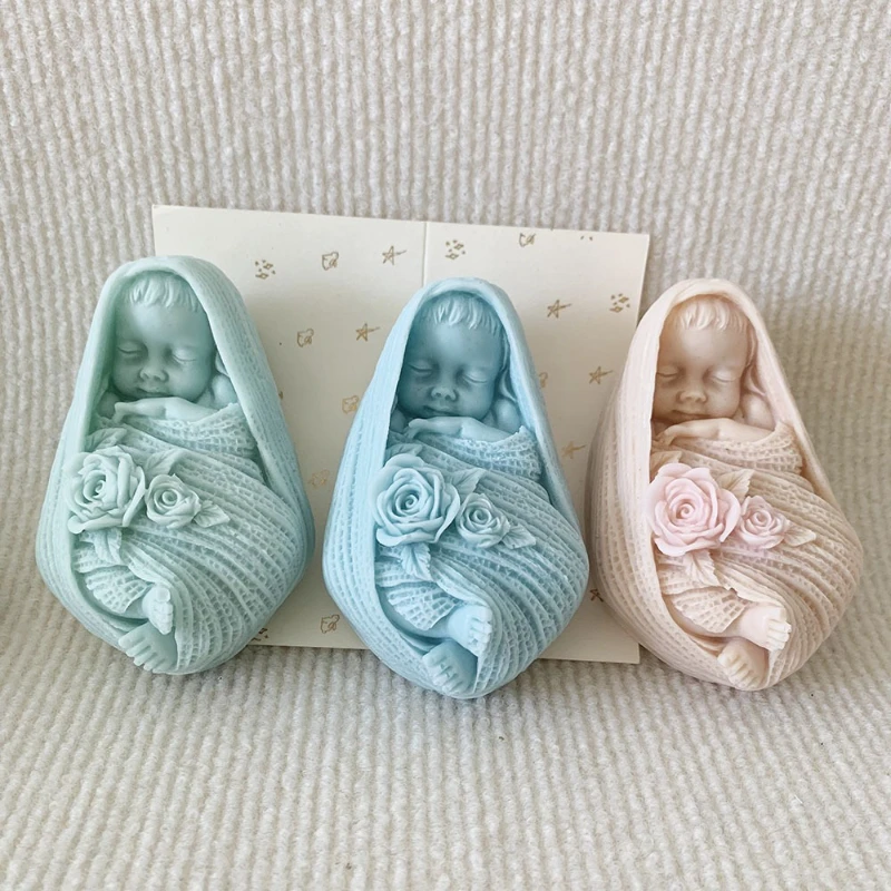 Sleeping Baby Candle Mold 3D Girl Boy Silicone Candle Mold Angel Gift DIY Epoxy Resin Cement Aromatherapy Candle Soap Mold
Sleeping Baby Candle Mold 3D Girl Boy Silicone Candle Mold Angel Gift DIY Epoxy Resin Cement Aromatherapy Candle Soap Mold