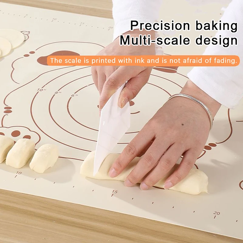 1Pc Silicone Pastry Mat Baking Mat Non-Stick Dough Mat Pastry Mats For Rolling Dough For Cookies Pizza Cake Outdoor Tableware
1Pc Silicone Pastry Mat Baking Mat Non-Stick Dough Mat Pastry Mats For Rolling Dough For Cookies Pizza Cake Outdoor Tableware