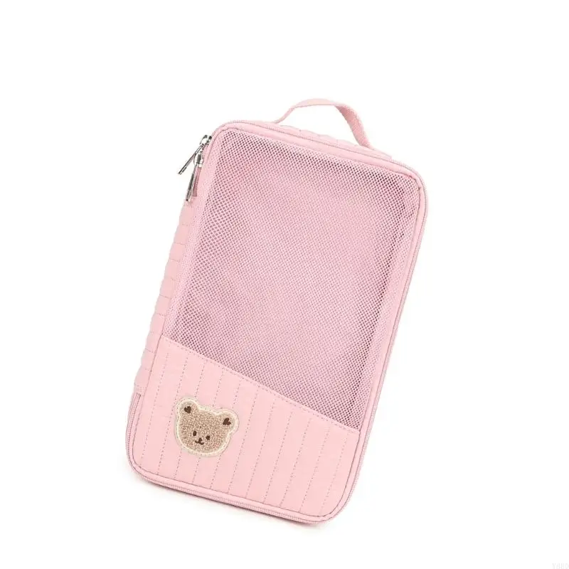 Y88D Cartoon Embroidered Bear Diaper Bag for Moms Separate Storage Zones Comfortable Carry Handle Perfect for Short Trip
Y88D Cartoon Embroidered Bear Diaper Bag for Moms Separate Storage Zones Comfortable Carry Handle Perfect for Short Trip