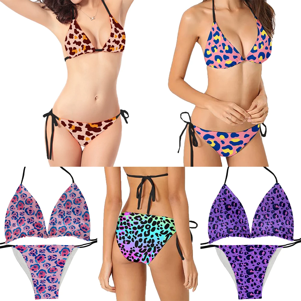New hot sale bikini ladies fashion sexy leopard print swimsuit mid-waist lace-up two-piece beachwear vacation cruise party
New hot sale bikini ladies fashion sexy leopard print swimsuit mid-waist lace-up two-piece beachwear vacation cruise party
